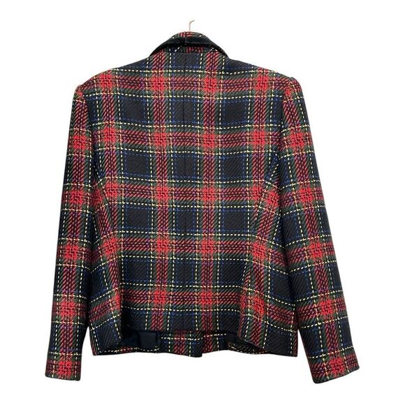 Kasper Red and Black Plaid Blazer - Picture 2 of 11